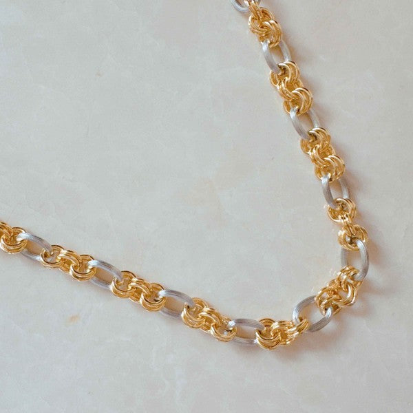 A Statement Two Tone Chain Necklace from My Pampered Life Seattle