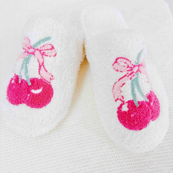 Cherry Bow Coziest Lounge Slippers from My Pampered Life Seattle