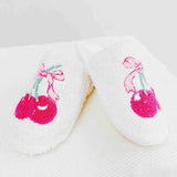Cherry Bow Coziest Lounge Slippers from My Pampered Life Seattle