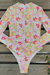Floral Print One Piece Long Sleeve UPF50 Swimsuit from My Pampered Life Seattle