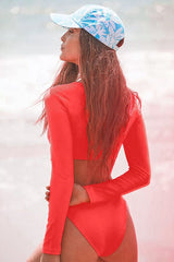 Plain Cropped Silhouette Two Pieces Rash Guard from My Pampered Life Seattle