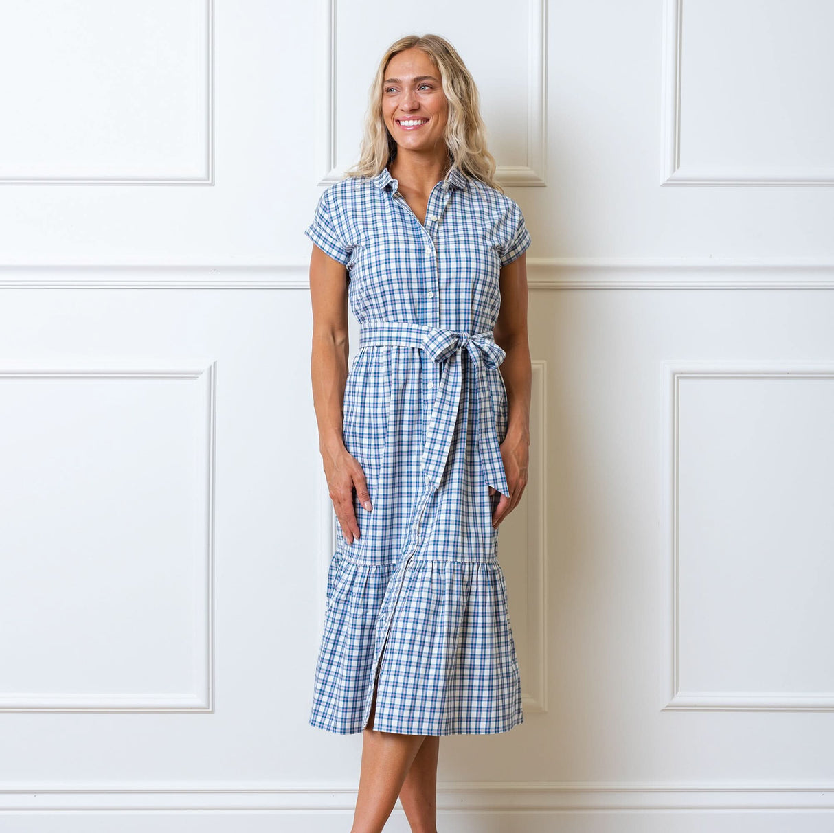 Button Front Organic Maxi Dress from Hope & Henry