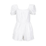 Puff Sleeve Organic Eyelet Romper from Hope & Henry