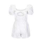 Puff Sleeve Organic Eyelet Romper from Hope & Henry