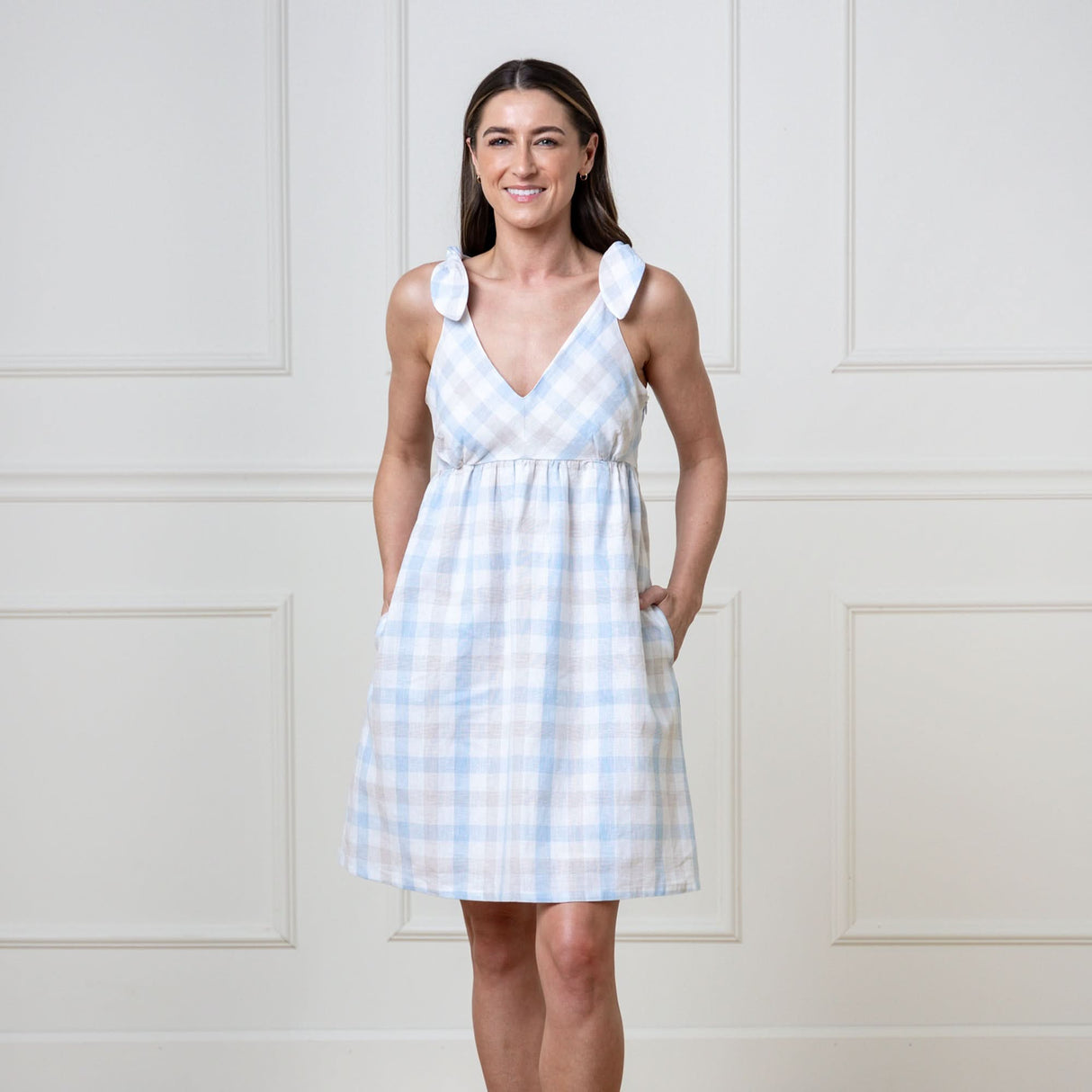 Bow Shoulder Dress from Hope & Henry