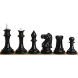 Soviet Reproduced 1940s' Chess Set- Chess Pieces Only - Black and White Lacquer Boxwood From Royal Chess Mall