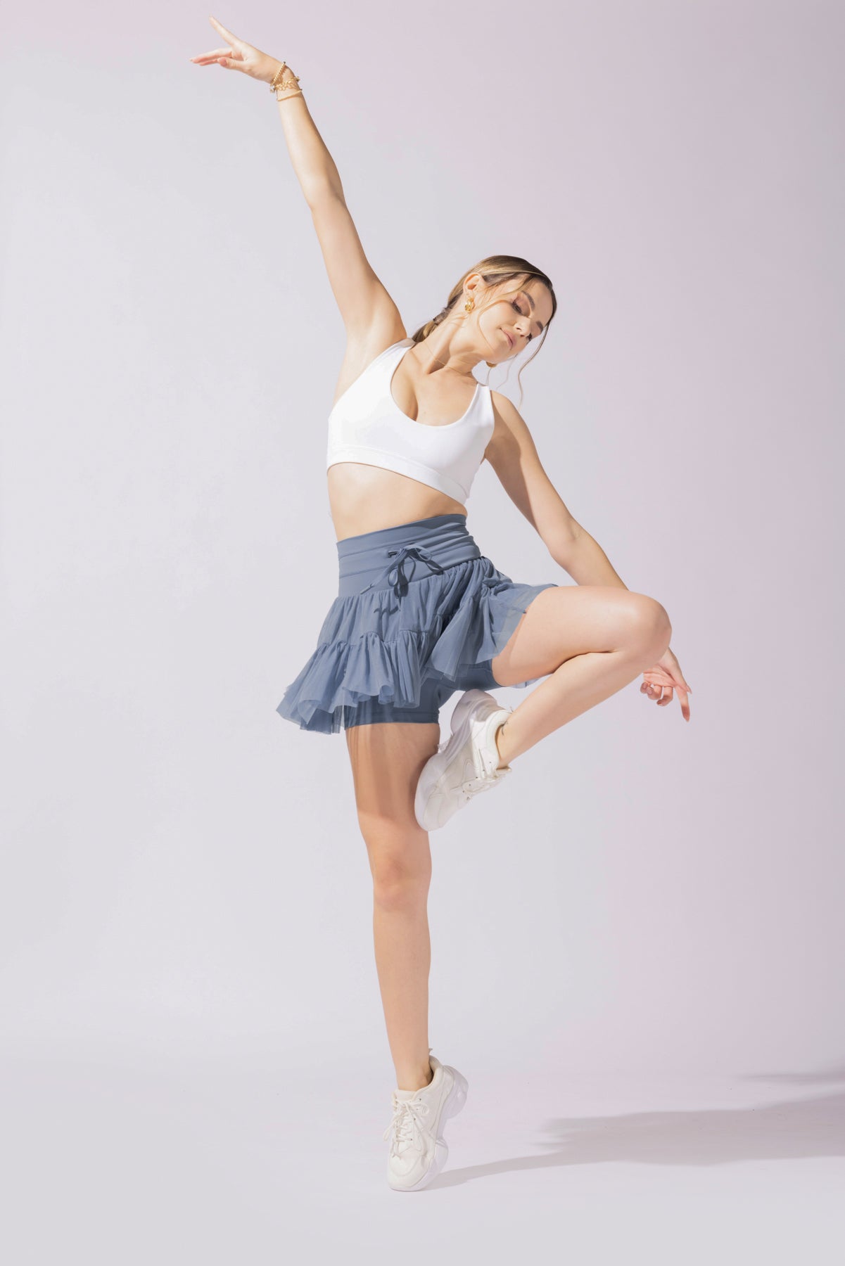 Pirouette Skort - Blue Mist from POPFLEX