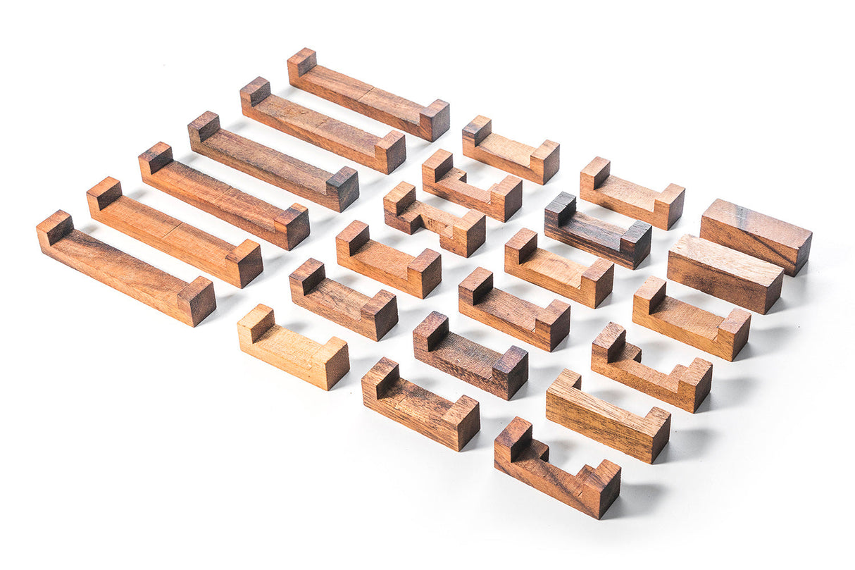 Construct Puzzle - Interlocking 24 piece Burr Puzzle from Kubiya Games