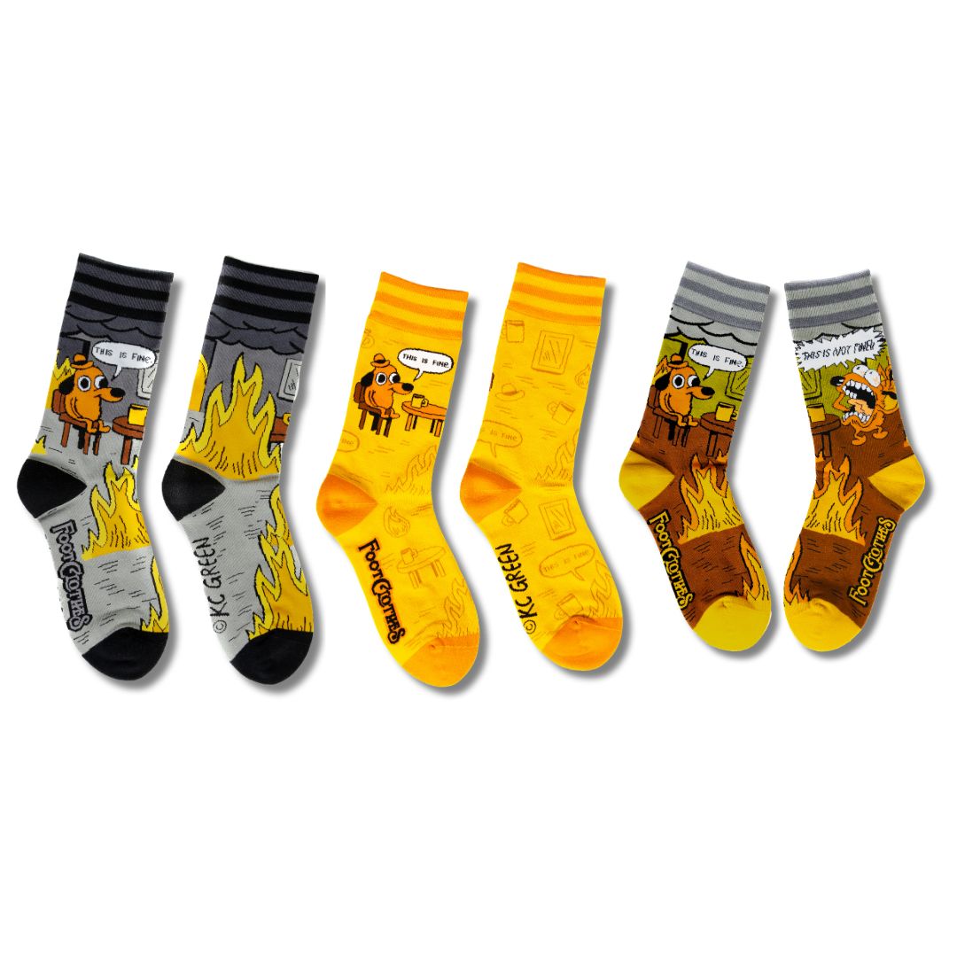 This is Fine Less Brutal Crew Pack | 3 Pairs from FootClothes