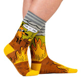 This is Fine. Also, Not Fine. Crew Socks from FootClothes