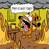 This is Fine. Also, Not Fine. Crew Socks from FootClothes