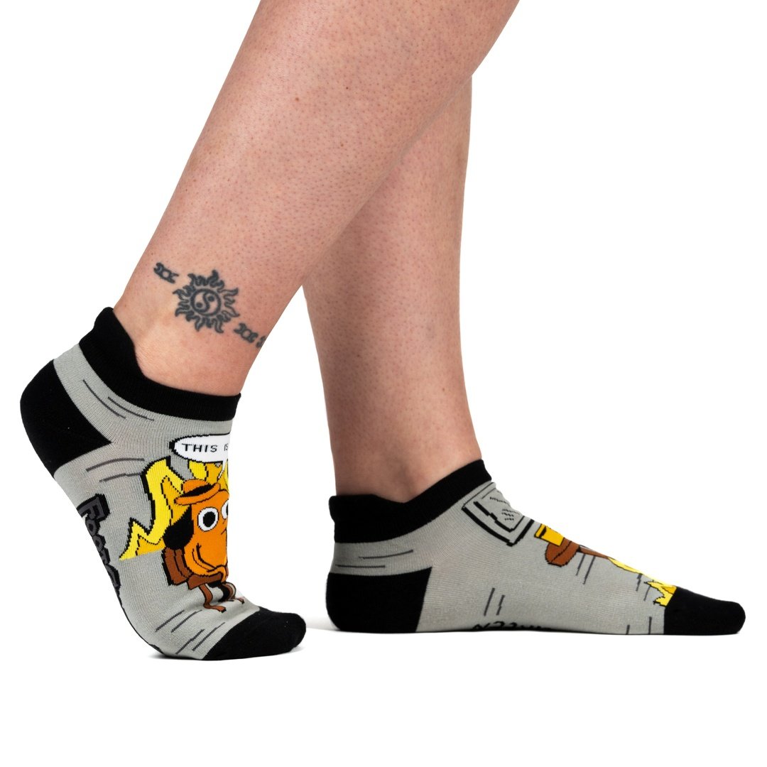 This is Fine: Black Coffee Edition Ankle Socks from FootClothes