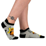 This is Fine: Black Coffee Edition Ankle Socks from FootClothes