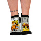 This is Fine: Black Coffee Edition Ankle Socks from FootClothes
