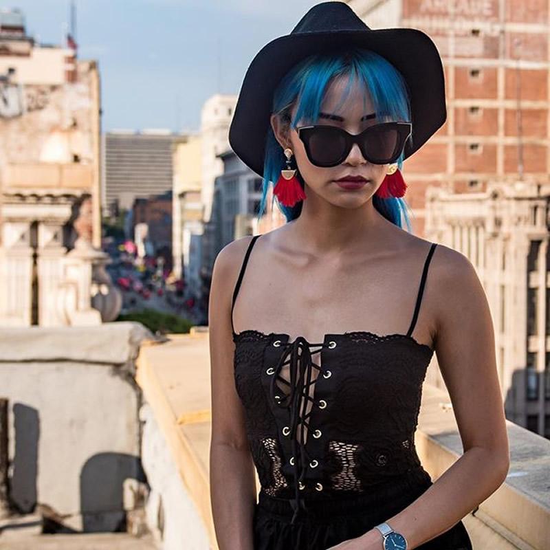 Women's Oversize Flat Frame Cat Eye Sunglasses C071 from zeroUV