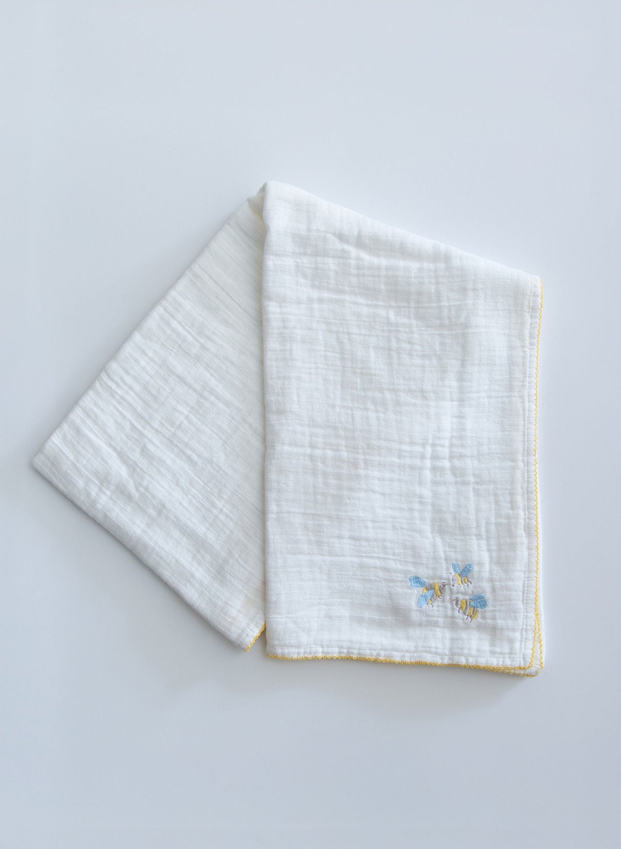 Bumblebee Embroidered Shawl Blanket from Timo & Violet