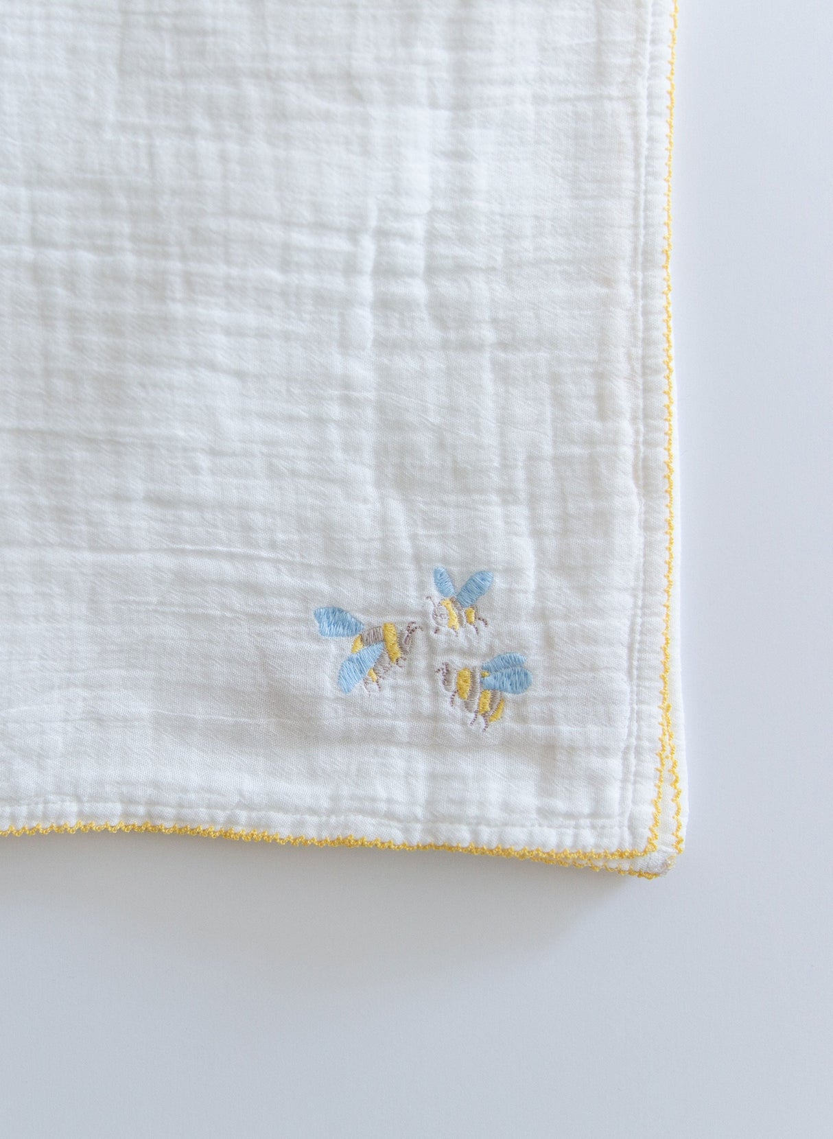 Bumblebee Embroidered Shawl Blanket from Timo & Violet
