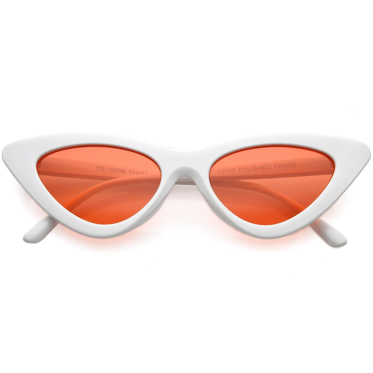 Women's Retro Side Angle Cat Eye Color Lens Sunglasses C510 from zeroUV