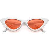 Women's Retro Side Angle Cat Eye Color Lens Sunglasses C510 from zeroUV