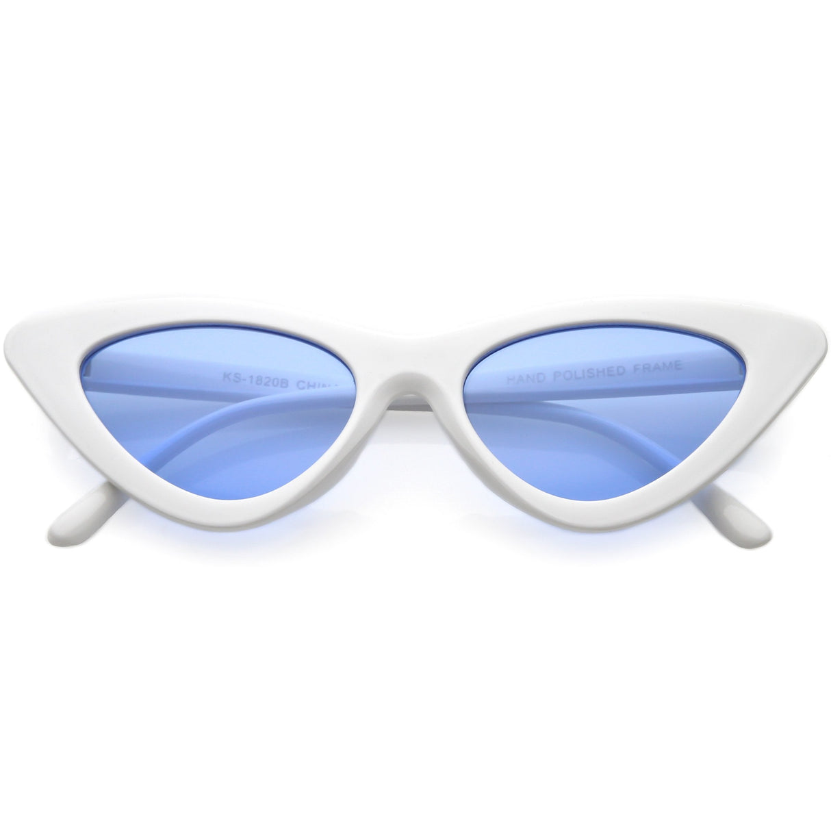 Women's Retro Side Angle Cat Eye Color Lens Sunglasses C510 from zeroUV