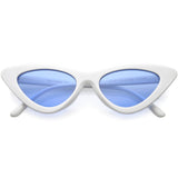 Women's Retro Side Angle Cat Eye Color Lens Sunglasses C510 from zeroUV