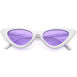 Women's Retro Side Angle Cat Eye Color Lens Sunglasses C510 from zeroUV