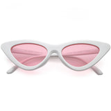 Women's Retro Side Angle Cat Eye Color Lens Sunglasses C510 from zeroUV