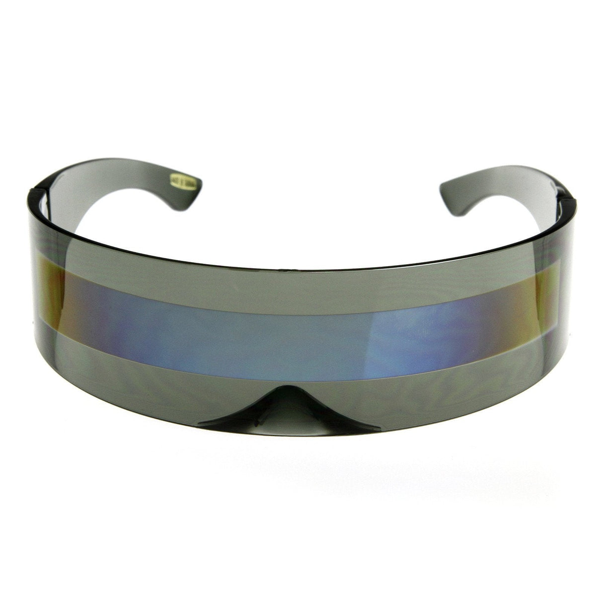 Futuristic Retro Mirror Wrap Around Shield Sunglasses 8762 from zeroUV