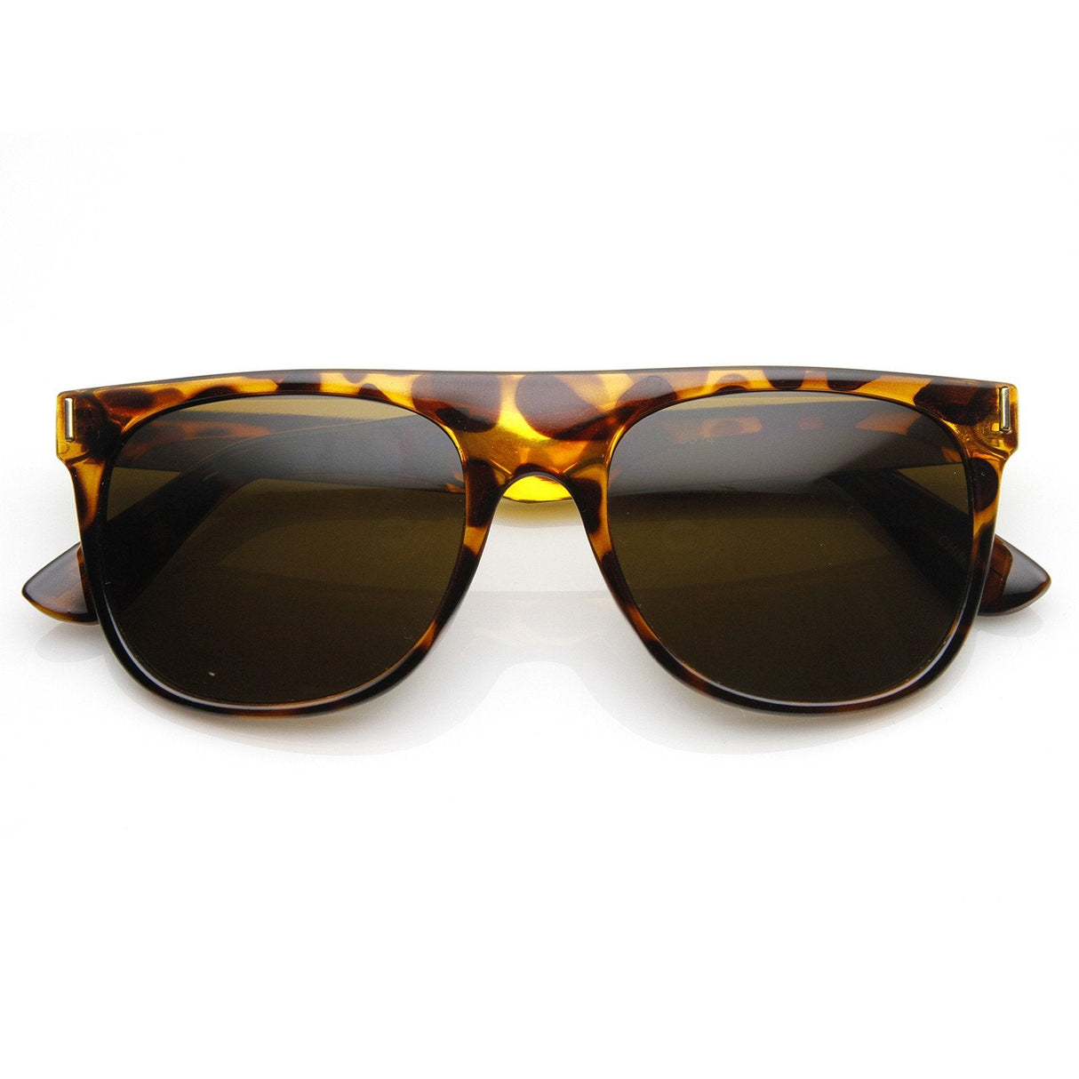 Hipster Super Flat Top Retro Horned Rim Sunglasses 8775 from zeroUV