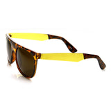 Hipster Super Flat Top Retro Horned Rim Sunglasses 8775 from zeroUV