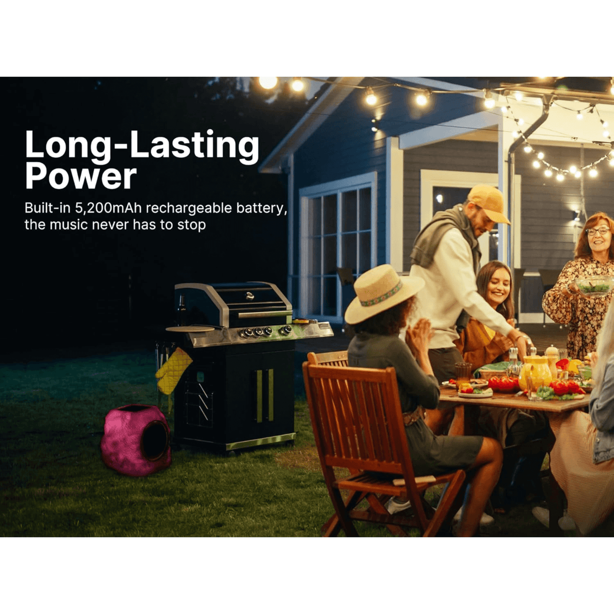 Emerson Rock Party Solar Multicolor LED Bluetooth Speaker from Jupiter Gear Home