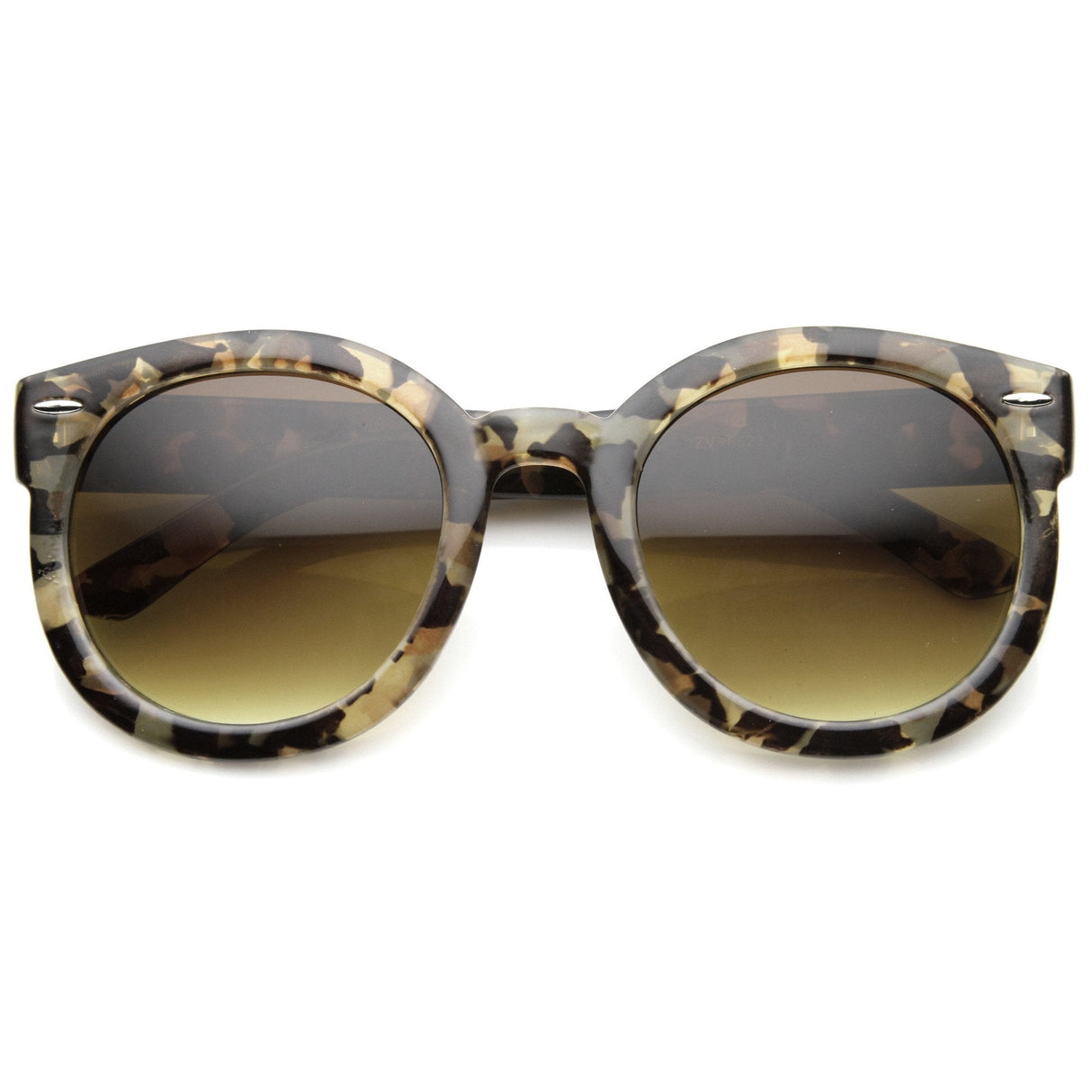 Womens Designer Round Oversize Retro Fashion Sunglasses 8623 from zeroUV