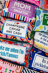 Mom Rules Needlepoint Pillow from Furbish Studio