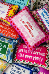 Karma Needlepoint Pillow from Furbish Studio