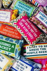 Get On My Nerves Needlepoint Pillow from Furbish Studio