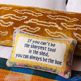 Sharpest Tool Needlepoint Pillow from Furbish Studio