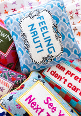 Nauti Needlepoint Pillow from Furbish Studio