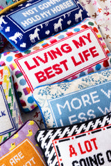 Best Life Needlepoint Pillow From Furbish Studio
