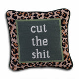 Cut The Shit Needlepoint Pillow from Furbish Studio