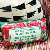 Expensive Needlepoint Pillow from Furbish Studio