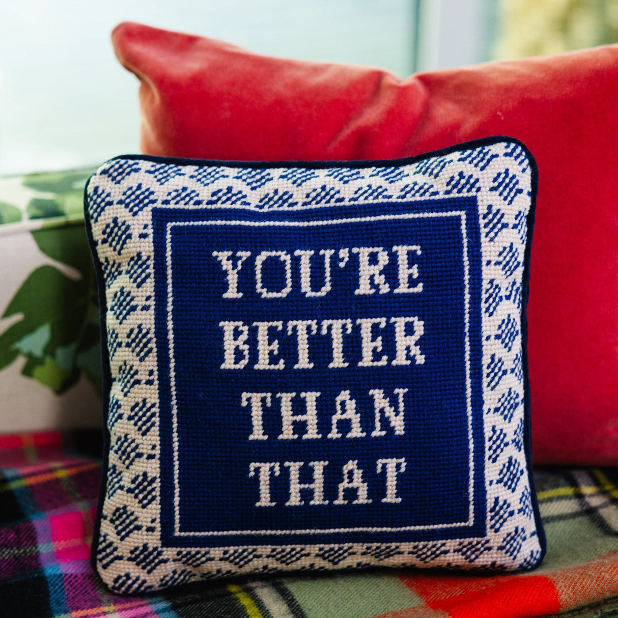 Better Than That Needlepoint Pillow From Furbish Studio