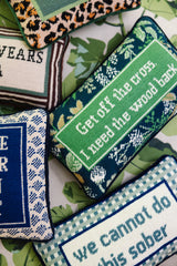 Get Off The Cross Needlepoint Pillow from Furbish Studio