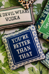 Better Than That Needlepoint Pillow From Furbish Studio