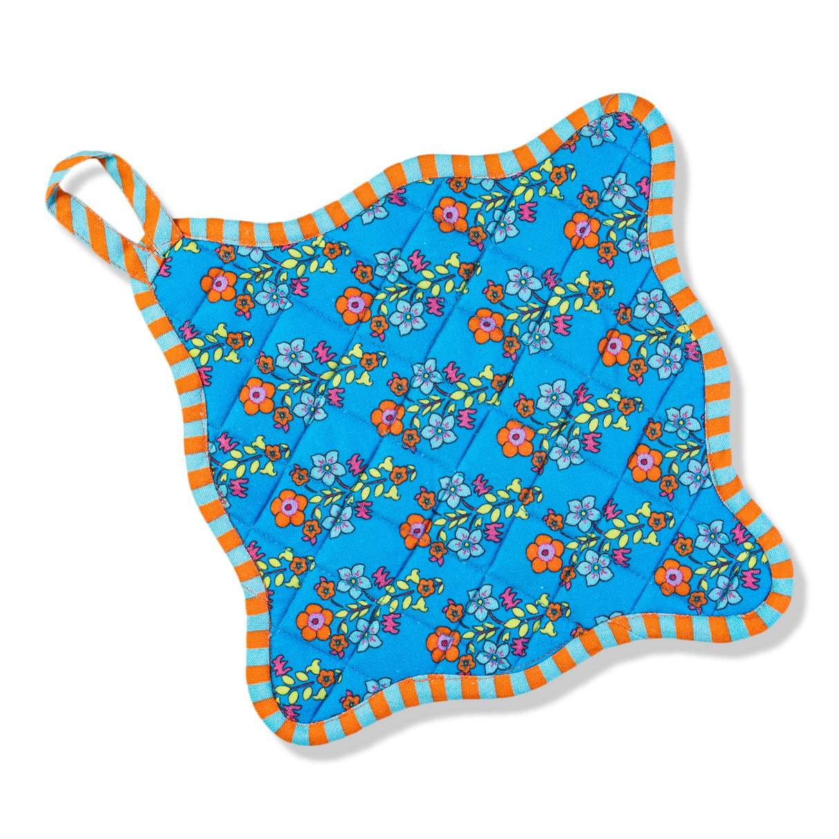 Blue Pot Holder & Oven Mitt from Furbish Studio