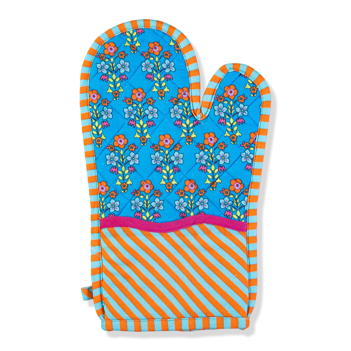 Blue Pot Holder & Oven Mitt from Furbish Studio