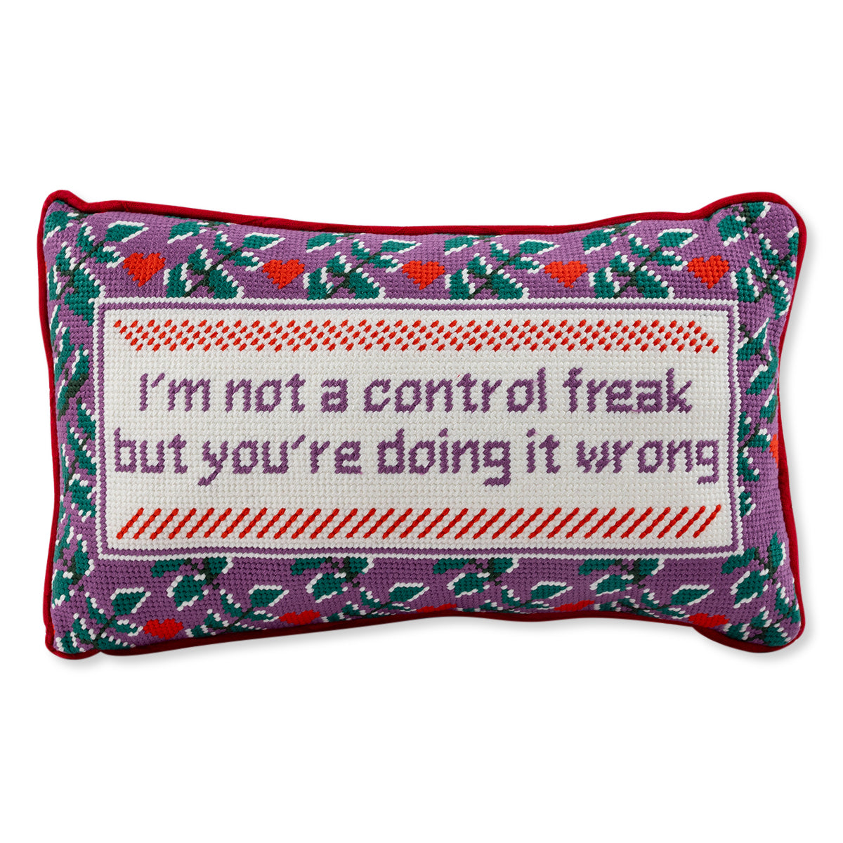 Control Freak Needlepoint Pillow from Furbish Studio