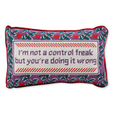 Control Freak Needlepoint Pillow from Furbish Studio
