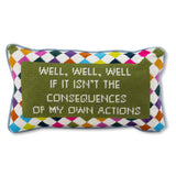 Well Well Well Needlepoint Pillow from Furbish Studio