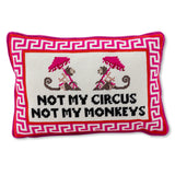 Not My Circus Needlepoint Pillow from Furbish Studio