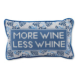 More Wine Needlepoint Pillow from Furbish Studio